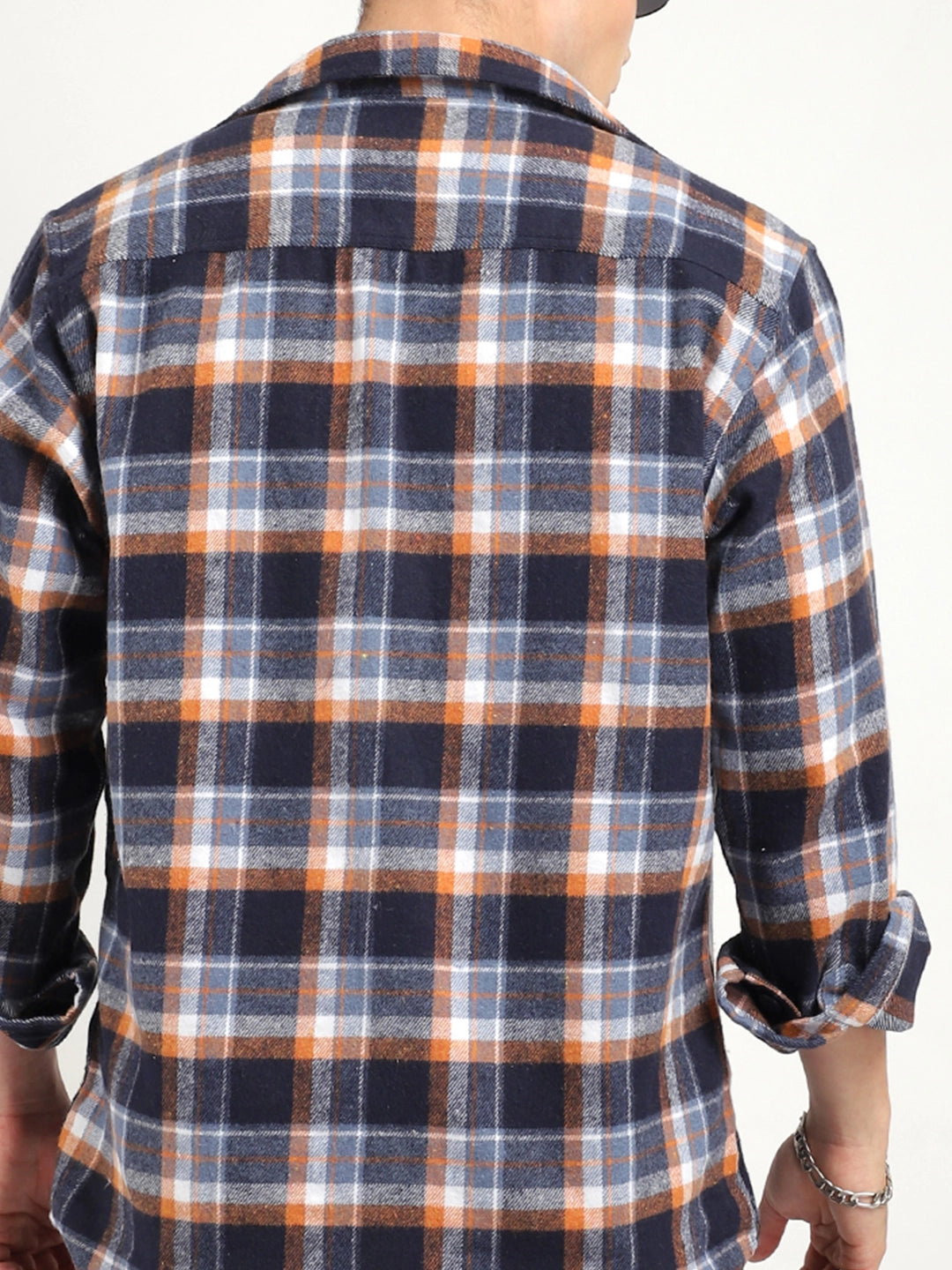 Grey Check Full Sleeve Shirt