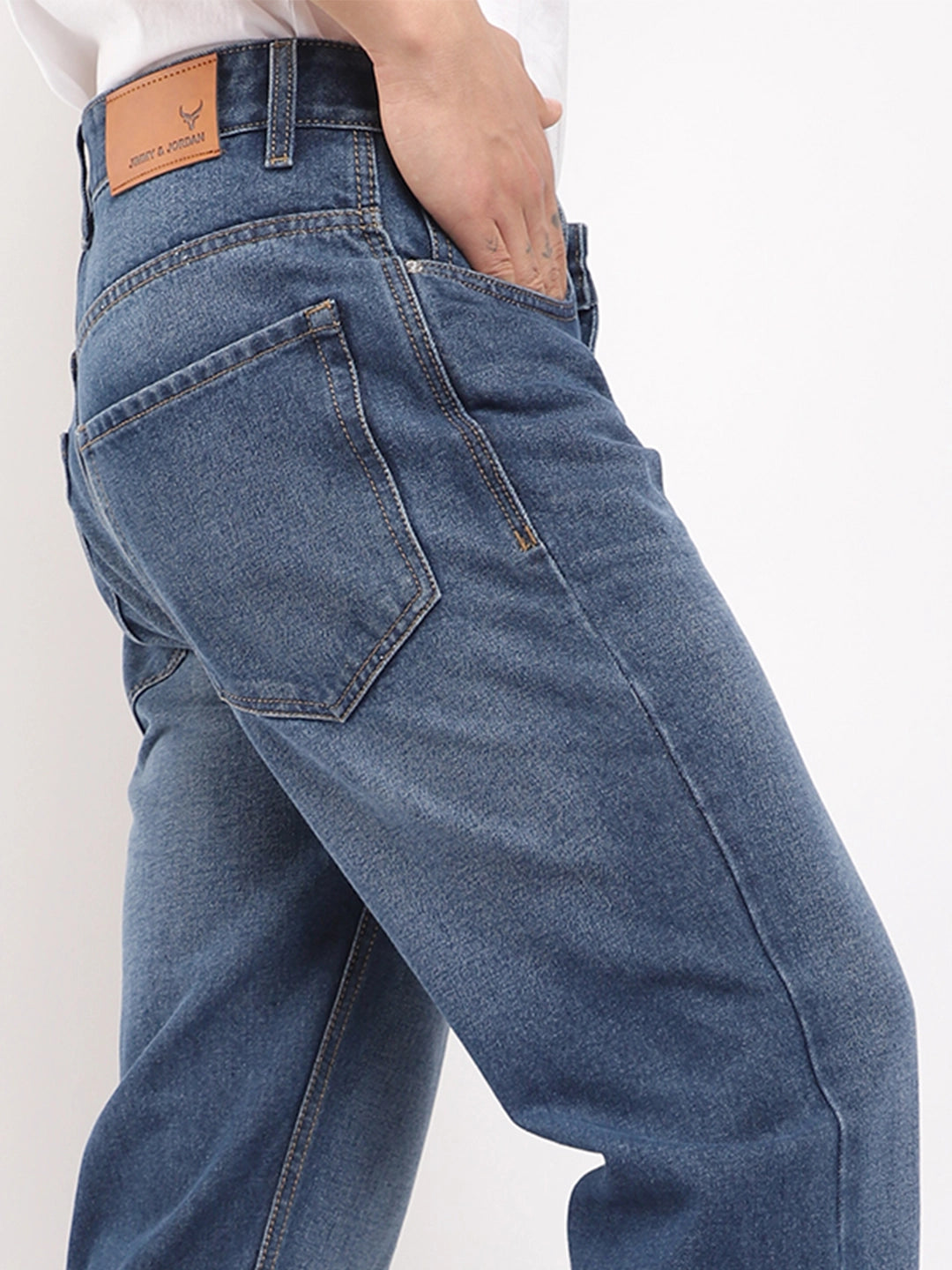 Boulevard Dark Blue Denim Bootcut Jeans