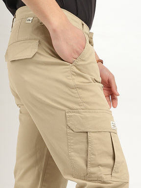 Regal Wears Beige Cotton Cargo