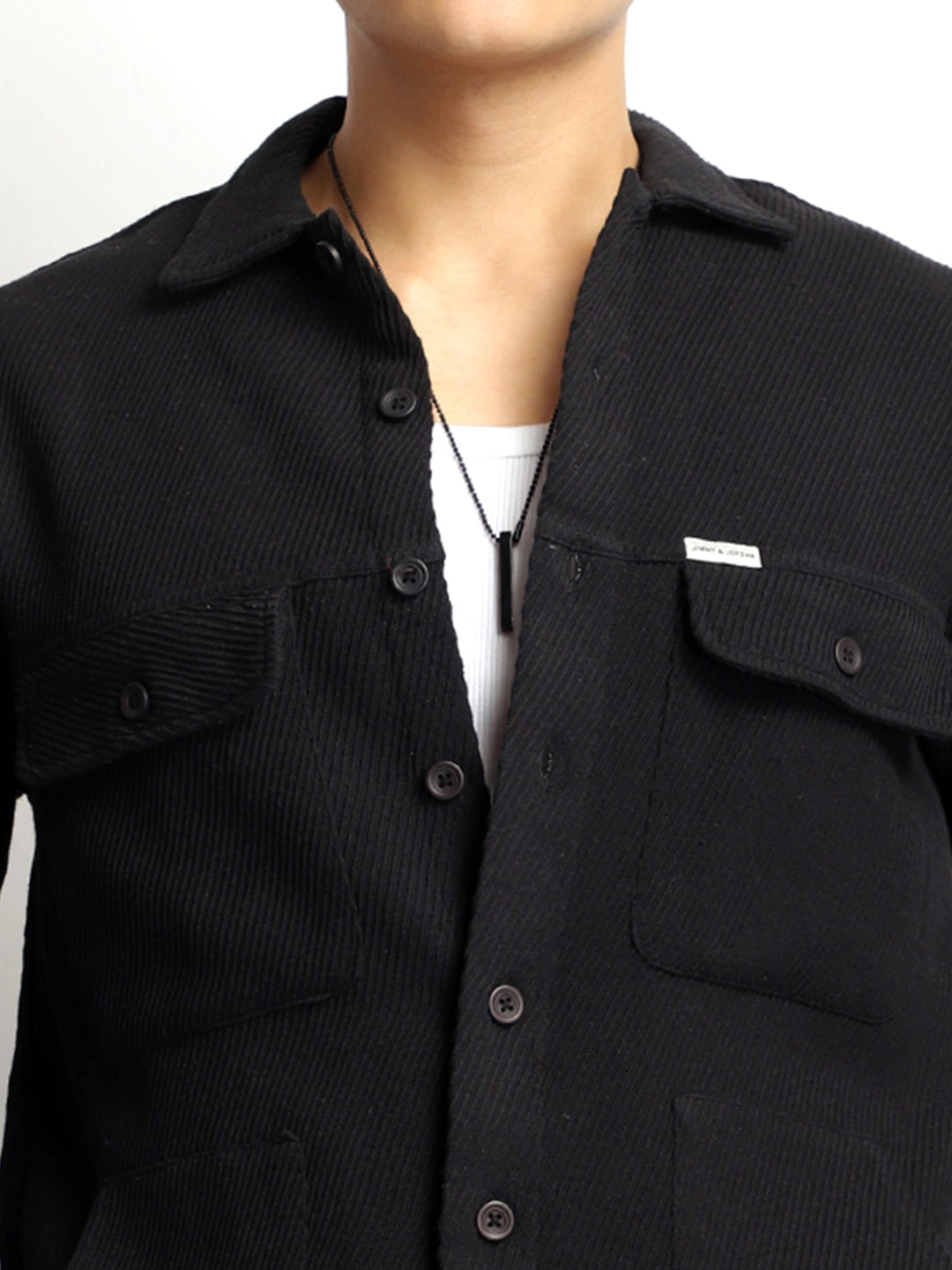 Black Full Sleeve Shacket