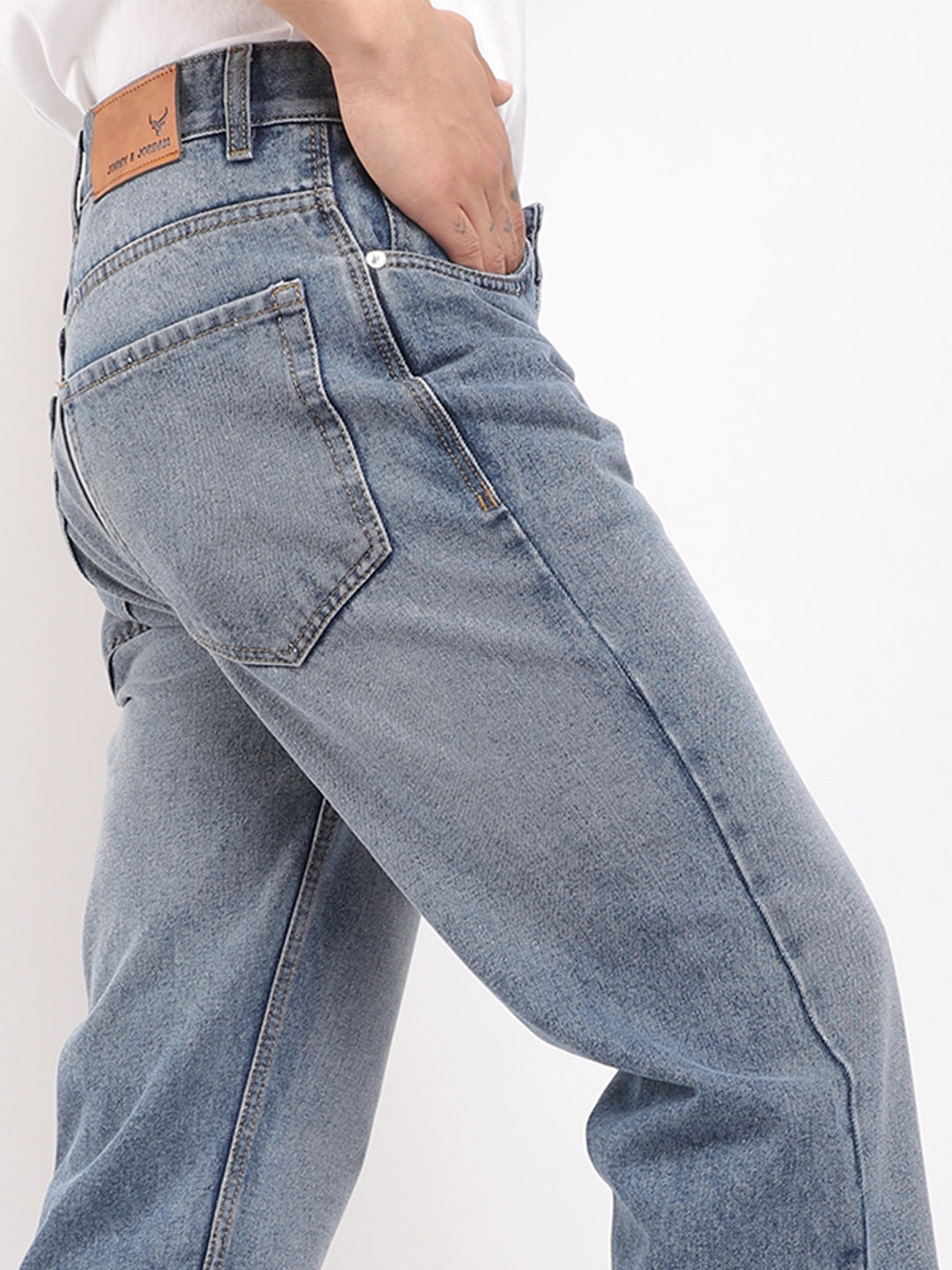 Boulevard Light Blue Denim Bootcut Jeans