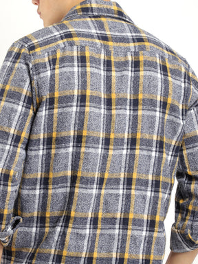 Grey Check Flannel Shirt