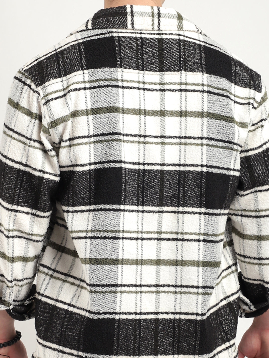 Towel Knitted Check Shacket