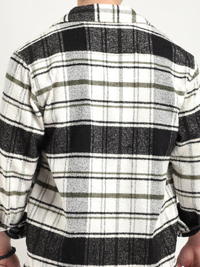 Towel Knitted Check Shacket