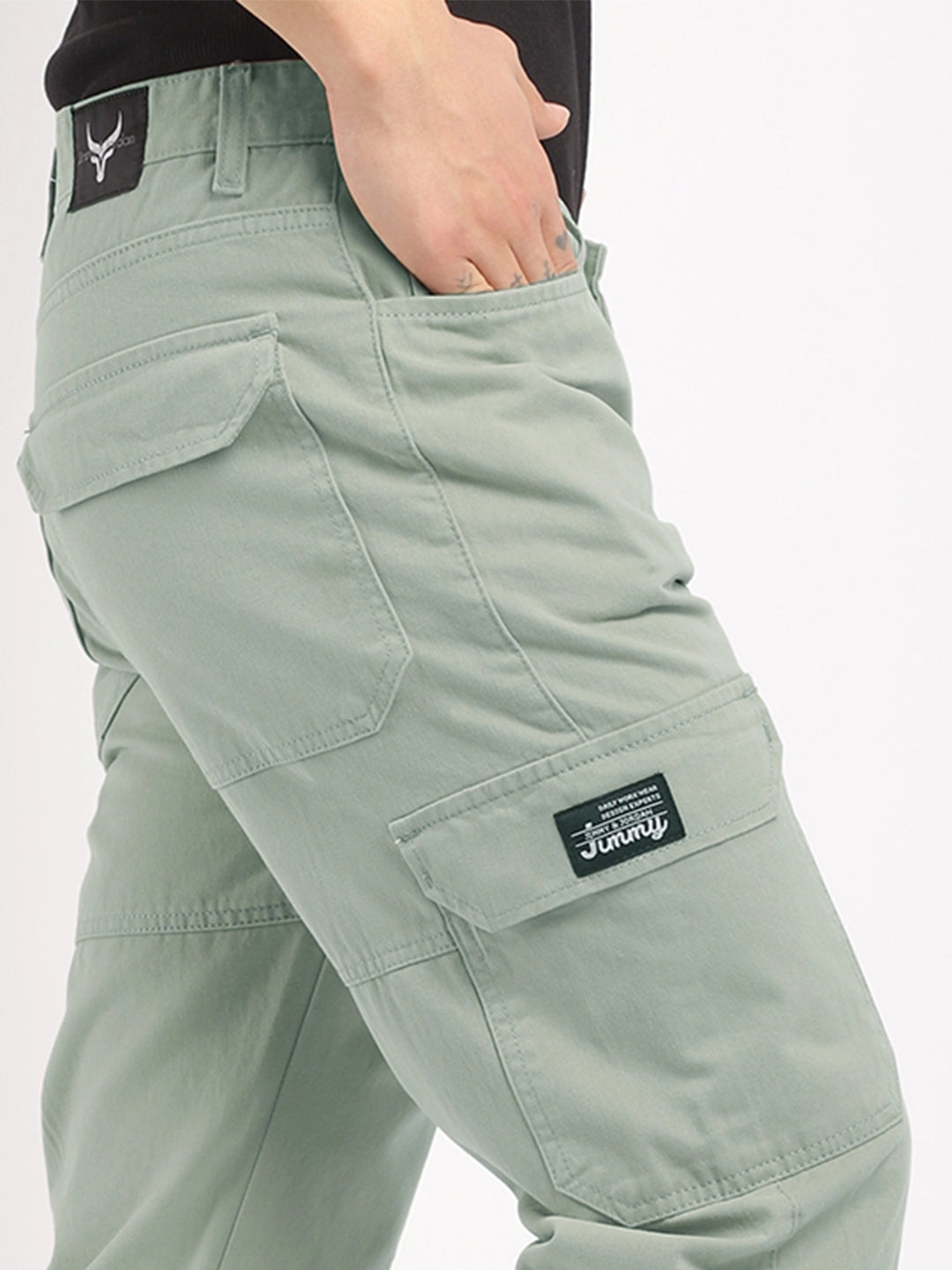 Pistachio Green Cotton Cargo