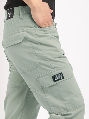 Harlow Hues Pistachio Green Cotton Cargo